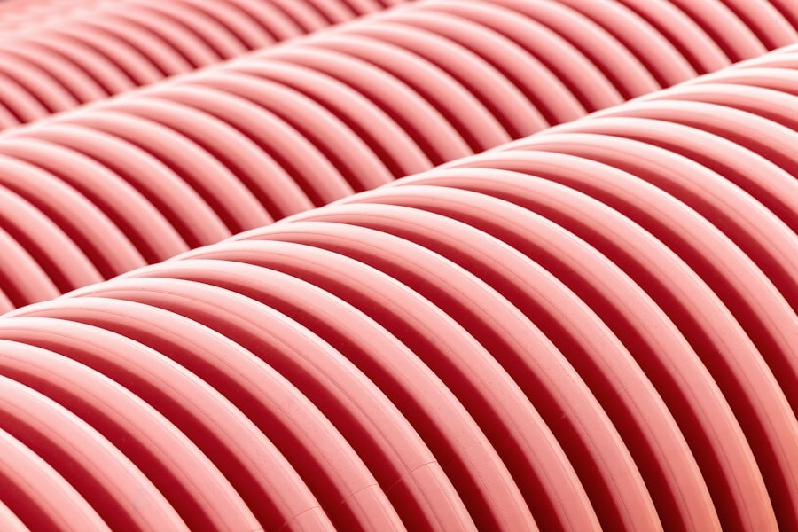 Conduíte corrugado para instalação elétrica